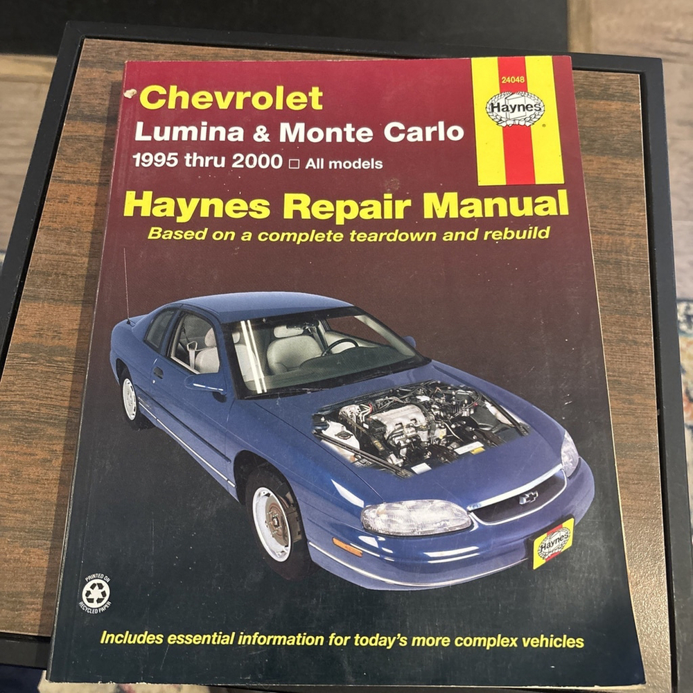 Chevrolet Lumina, Monte Carlo 1995 thru 2000 Haynes Repair Manual #24048